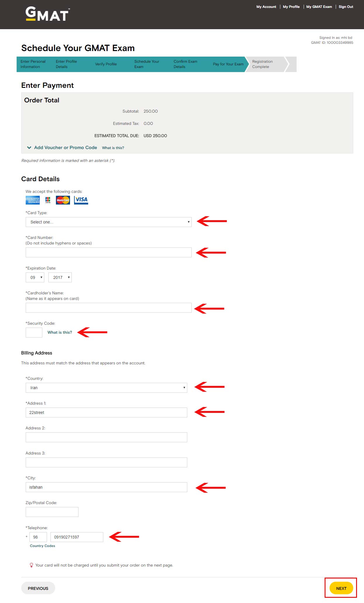 epayment24| ثبت نام GMAT با کمترین کارمزد ، آنلاین ، فوری