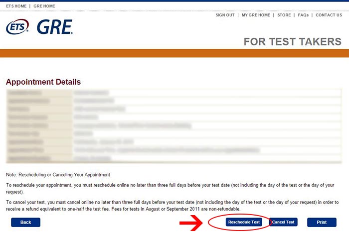 epayment24 | تغییر زمان و مکان GRE ، تغییر مرکز GRE ، تغییر reschedule