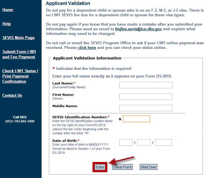 epayment24 | پرداخت SEVIS Fee ، هزینه سویس فی