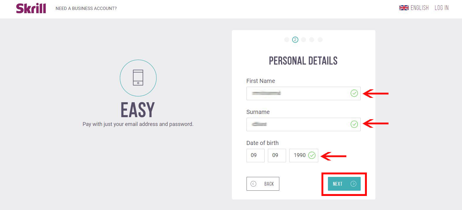 epayment24 ، مراحل راهنمای تصویری افتتاح حساب اسکریل یا مانی بوکرز را جهت ثبت نام سریع حساب skrill آماده کرده است.