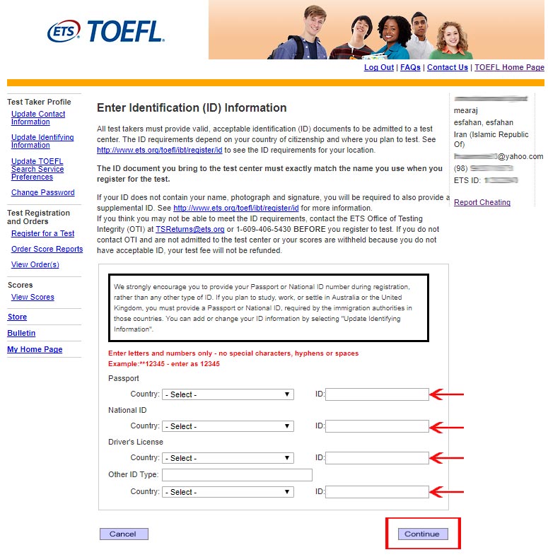 epayment24 | ثبت نام تافل ، هزینه آزمون TOEFL ، راهنمای پرداخت آزمون تافل