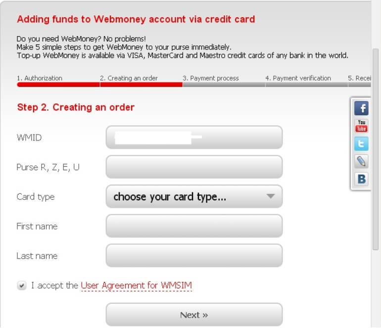 epayment24 | شارژ وب مانی ، مراحل شارژ حساب webmoney