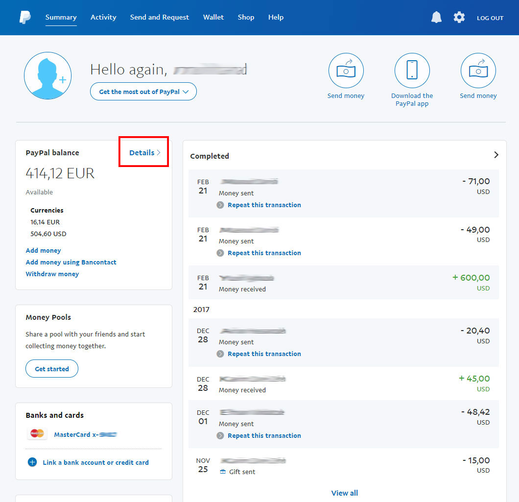 epayment24 | واحدهای ارزی پی پال ، افزودن واحدهای ارزی مختلف به پی پال