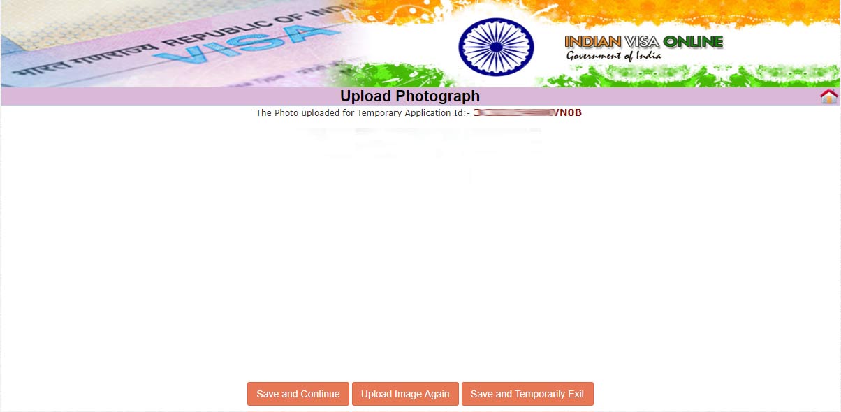 مرحله ششم پرداخت ویزای هند