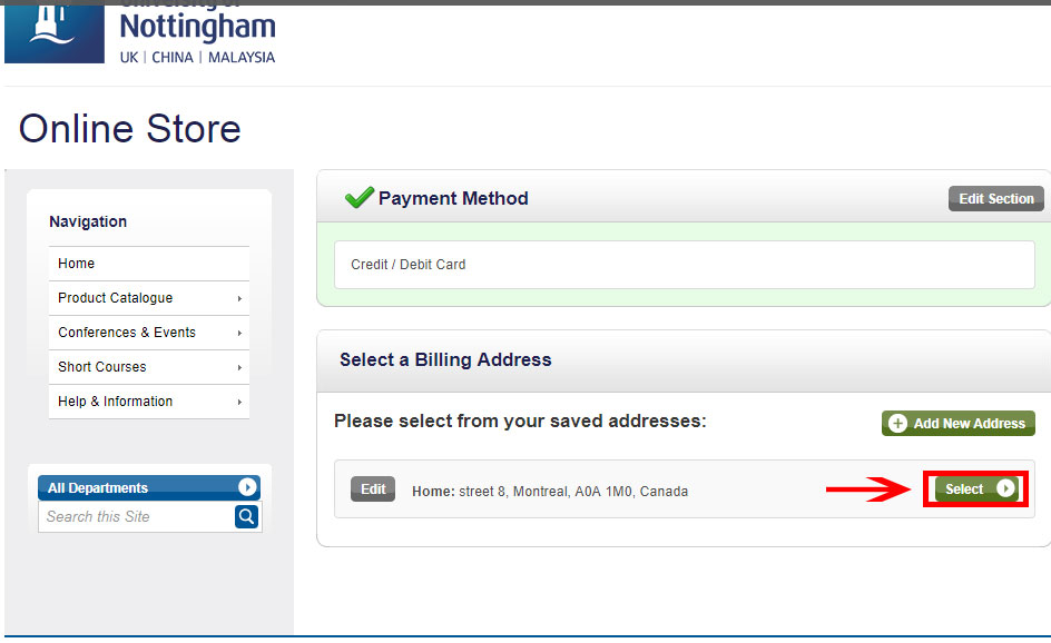 مرحله نهم خرید از دانشگاه ناتینگهام